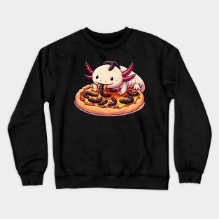 Axolotl pizza party Crewneck Sweatshirt